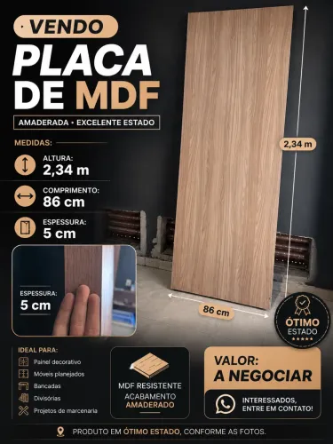 Placa em MDF