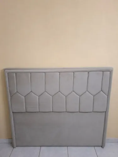 Cabeceira de Cama Casal Estofada Suede - Semi-nova