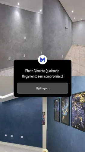 Aplicação de Efeito Cimento Queimado 