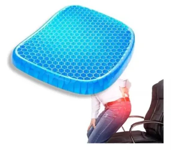 Almofada Ortopédica Silicone Escritório Carro Casa Alivia Dores