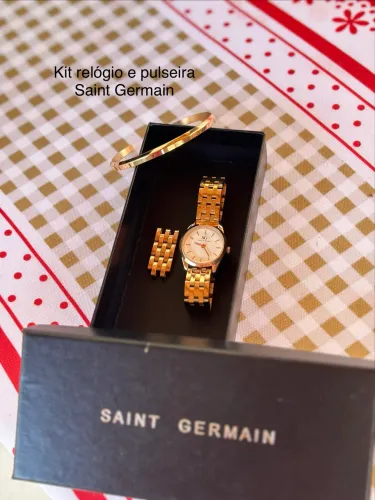 Kit relógio e pulseira Saint Germain original