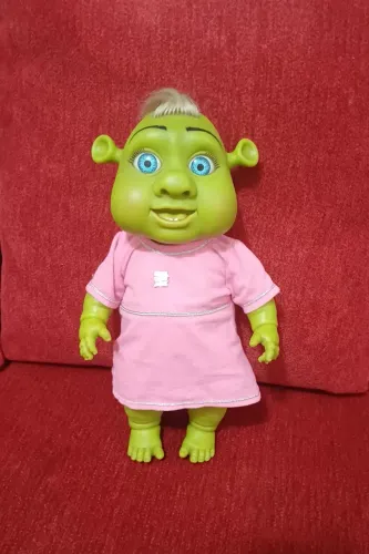Boneca Felícia Shrek toda em vinil bandeirante