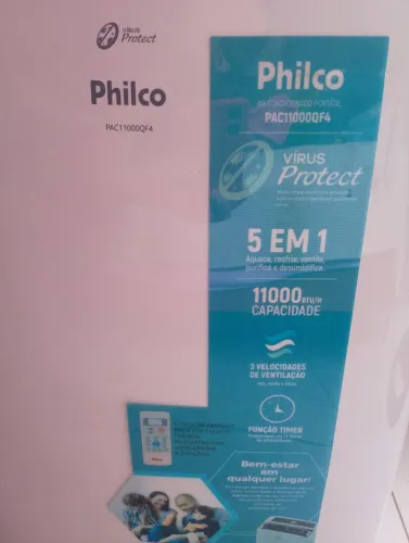 Ar condicionado Philco branco com rodinhas semi novo 220v