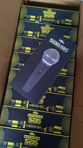 Microfone Dinâmico Santo Ângelo SAS 58C
