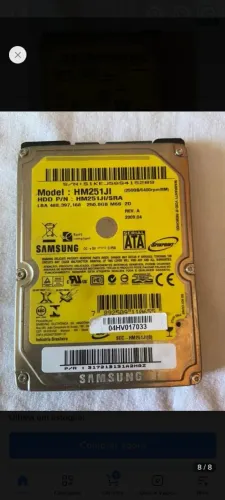 HD pra notebook 250GB