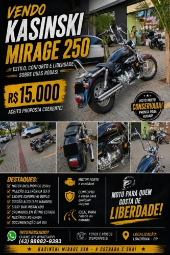 Vendo moto mirage 250