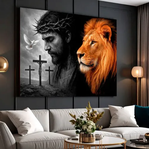 QUADRO JESUS CRISTO LEÃO DE JUDÁ, SALA QUARTO 