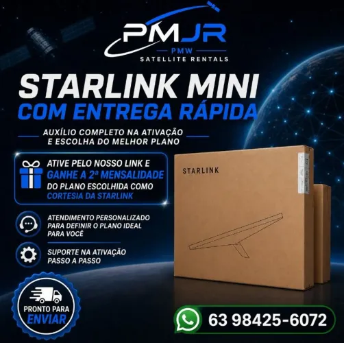Starlink Mini Nova Lacrada ! 2° mês mensalidade na faixa ! 