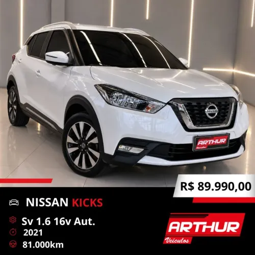 Nissan Kicks SV 1.6 16V Flexstar 5P Aut. 2021