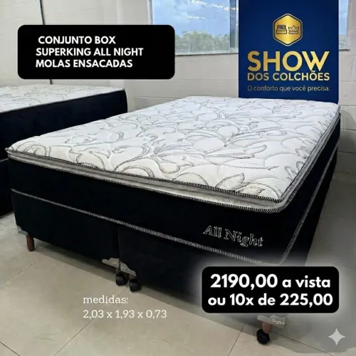 Conjunto box SUPERKING molas ensacadas