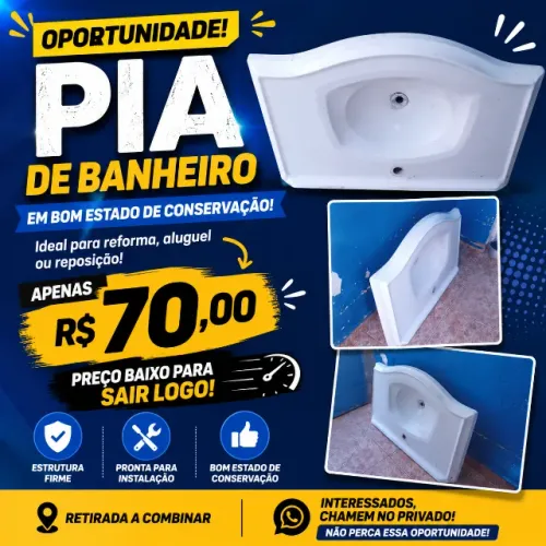 Pia de banheiro