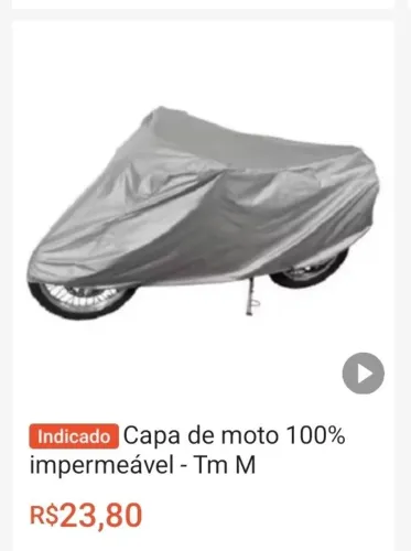 Capa de moto elétrica