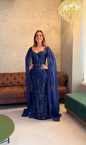 Vestido novo festa azul marinho