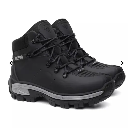 Bota Saara com C.A em Couro Legítimo - Preto C.A. 50.885
