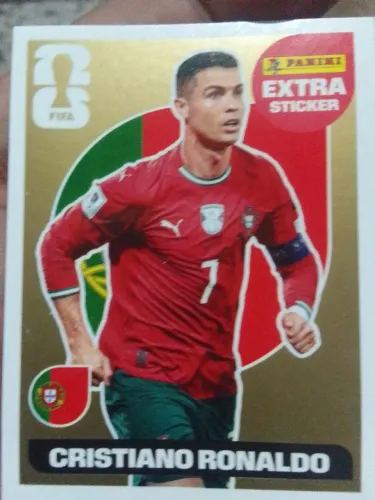 Figurinha de cristiano Ronaldo dourado 2026