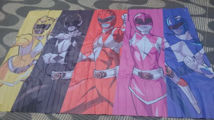 Painel de festa ( Polícia e Power rangers)