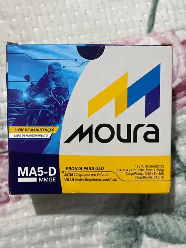 Bateria P/moto Moura 5Ah