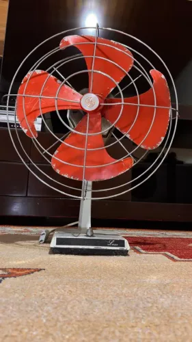 VENTILADOR GENERAL ELECTRIC VORTALEX SUPER LUXO - MODELO AVM 1216X (ANOS 70)