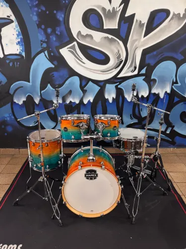 Bateria Mapex Armory Maple Birch Completa Bumbo 20 Polegadas Com Ferragens 