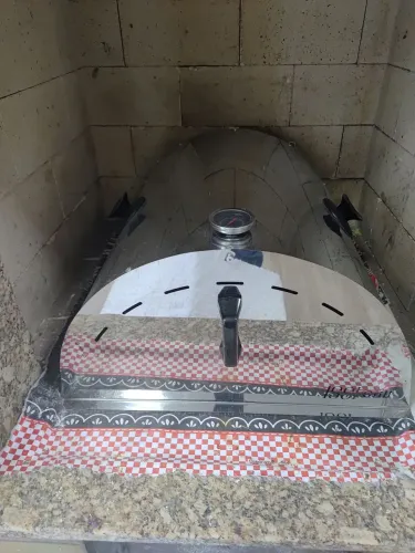 Vendo forno de pizza para churrasqueira ou fogão de linha em inox.