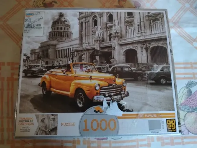 Quebra-Cabeça Puzzle Cartonado Old Havana 1000 Peças - Grow (NOVO)