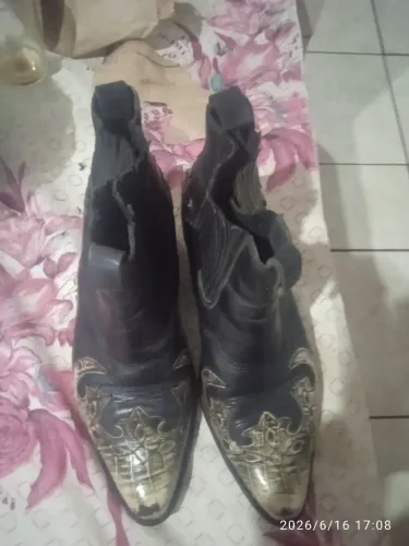 Bota masculina country texana cano curto
