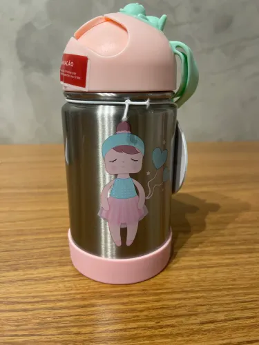 Garrafa flip Térmica infantil Lai Ballet büp baby 