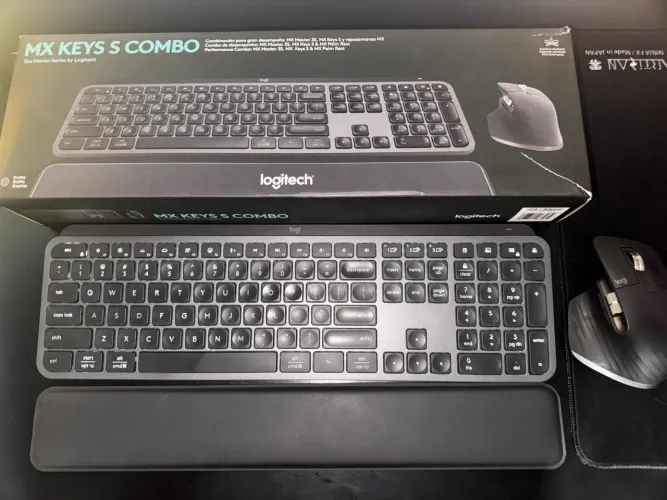 Teclado e mouse sem fio logitech