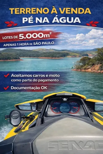 Vende se terreno pé na água