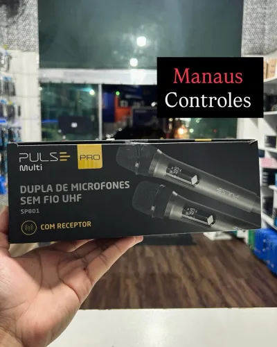 Microfone Duplo Sem Fio Pulse Pro - Promoção