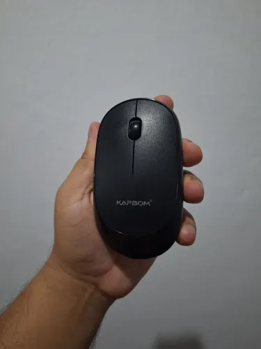 Mouse Kapbom Preto sem Fio + Receptor USB