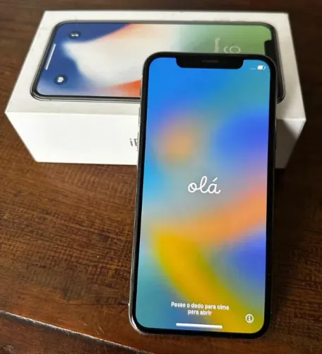 iPhone X Silver 64GB - aceito troca
