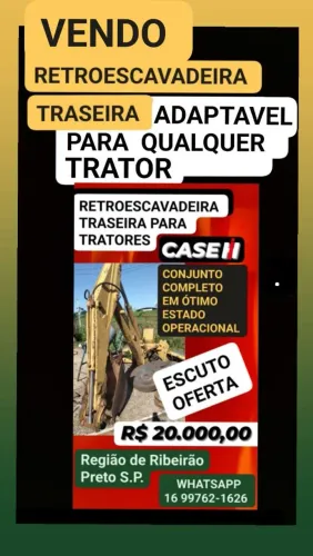 Retroescavadeira Traseira para Trator