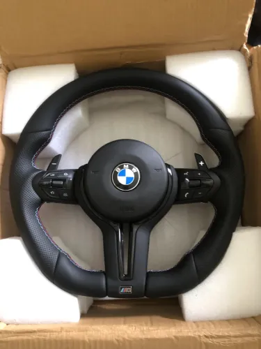 Volante Esportivo Bmw M Sport F30 Serie 1 2 3 Couro + Airbag