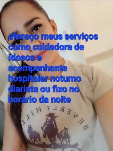 Cuidadora de idosos noturno