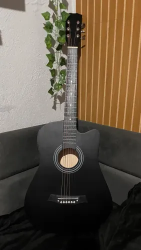 Violão elétrico, com kit completo
