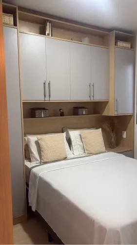 Cama box de casal com colchão Ortobom Ecobambu - LEIA A LEGENDA