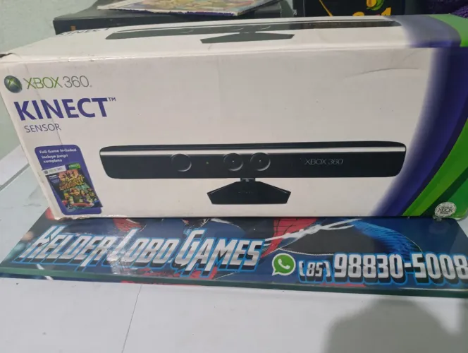 Sensor KINECT pra Xbox 360 ( garantia + jogo aventuras )