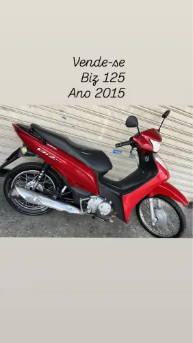 Biz 125 vermelha 