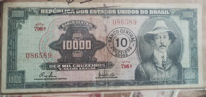 Cédulas antigas para colecionador