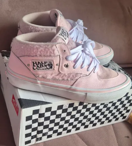 Tenis Vans Half Cab Rosa 37