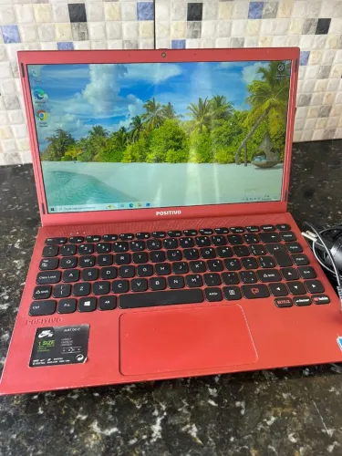 NOTEBOOK POSITIVO VERMELHO