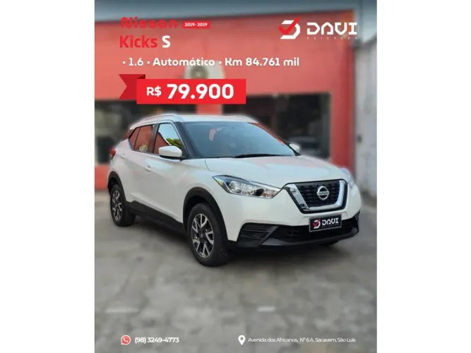 Nissan Kicks S 1.6 16V Flex 5P Aut. 2019