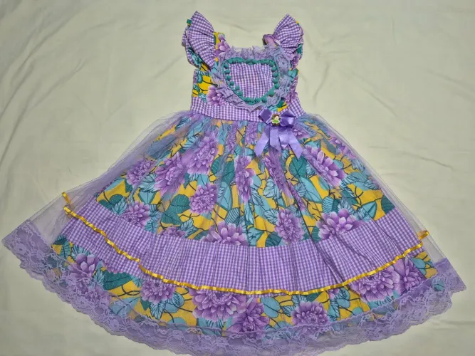 Vestido Caipira, vestido junino, São João 
