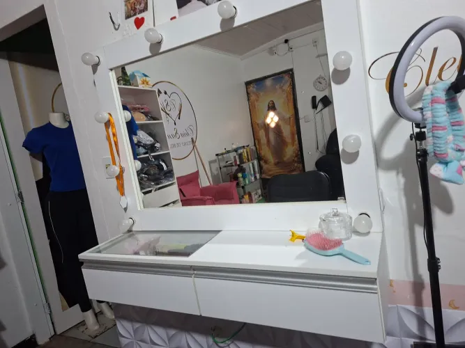 Camarim bancada de salão de beleza 