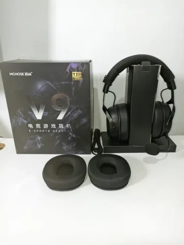 Headset Gamer MCHOSE V9 Pro + Almofadas de Tecido