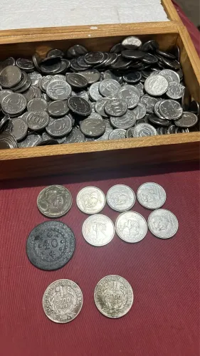 Mega Lote de Moedas +1kg | Fauna Brasileira | Prata e Brasil Império