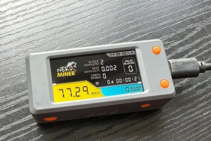 Lucky Miner LV02 77KH/S 1W Loteria Asic Miner mineradora solo BTC