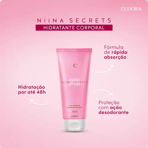 Loção Hidratante Desodorante Corporal Niina Secrets 200Ml