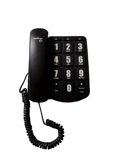 Telefone Resistente Prático com Teclas Grandes Para Idosos Intelbrás